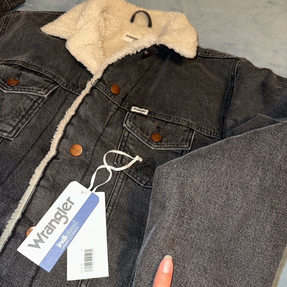 Wrangler indigood DENIM DYE Sherpa Jacket - Picture 14 of 15